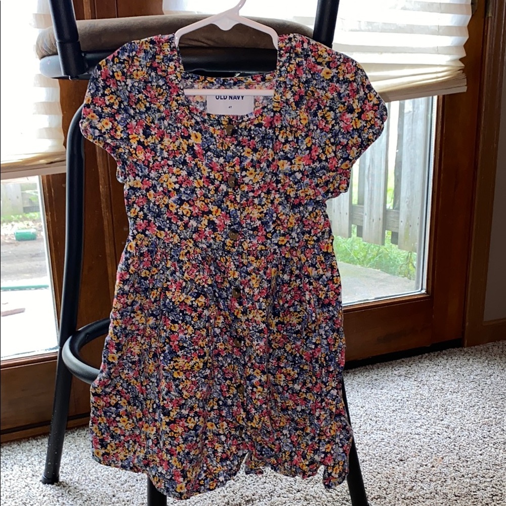 Old Navy Floral Kids Dress - Multicolor